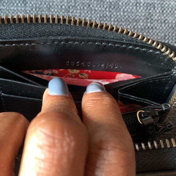 🖤❤️💚Gucci Quilted Leather Web GG Marmont Zip Around Wallet🖤❤️💚 - Picture 10 of 13